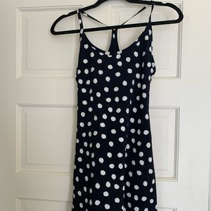 RARE Outdoor Voices Exercise Dress - Black Polka Dot